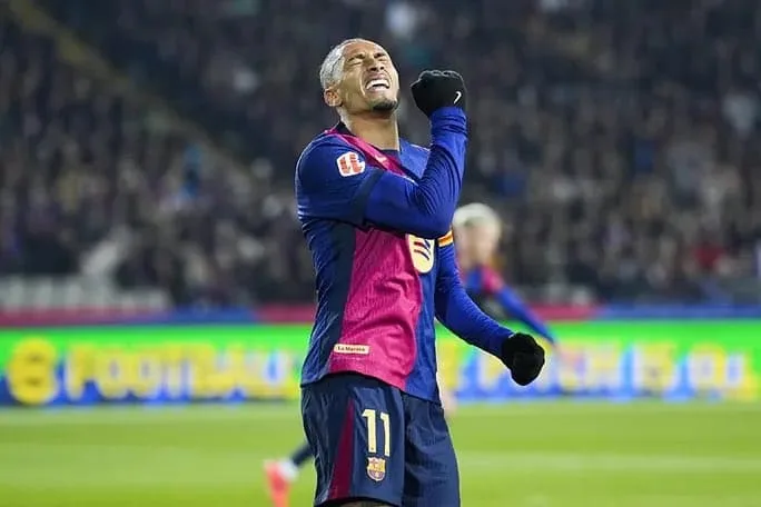 اول هدف لبرشلونة بعام 2025